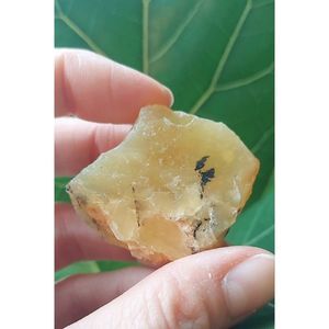 Natural Yellow Opal Stone Rough Crystal Raw Gemstone from Tanzania